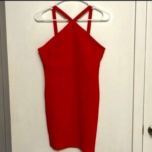 Cross over mini dress